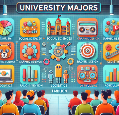 1 milyon sıralama ile hangi bölümlere girilebilir?