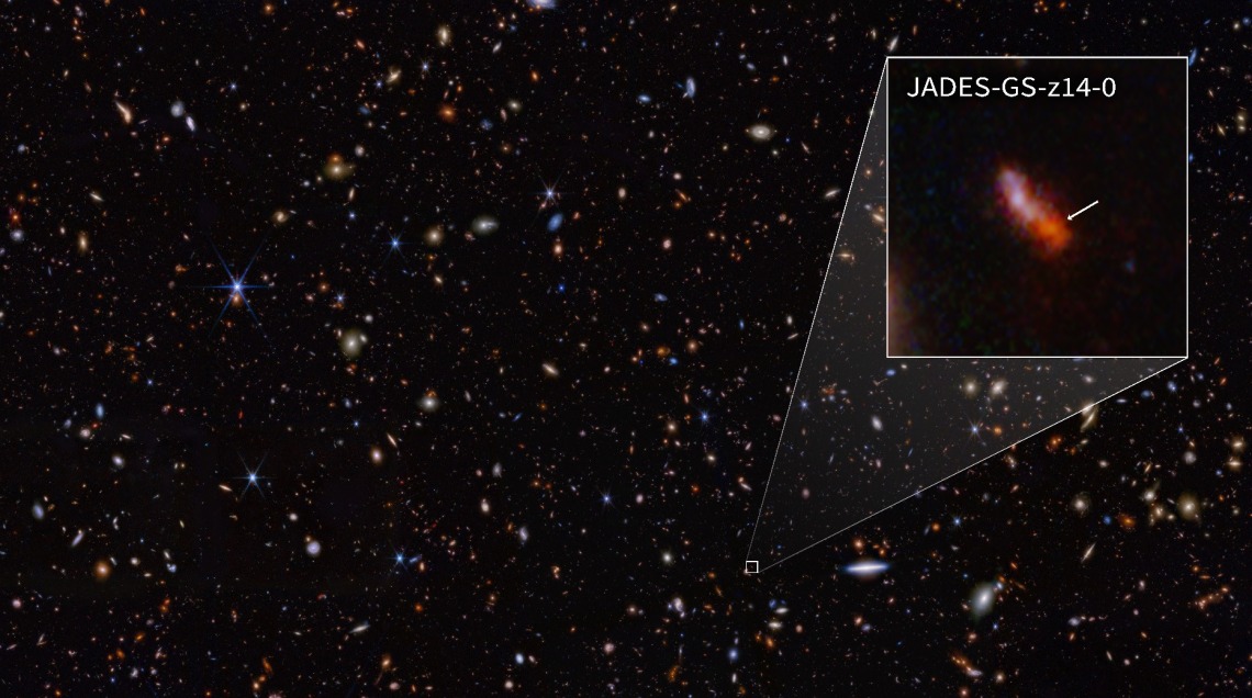 NASA'nın James Webb Uzay Teleskobu Bilinen En Uzak Galaksiyi Buldu 