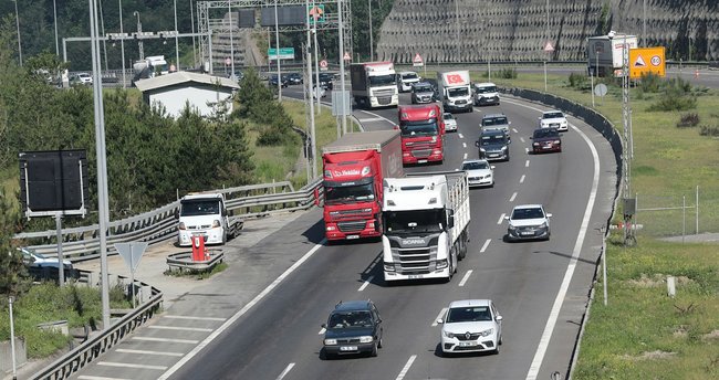 Anadolu Otoyolu'nda Kurban Bayramı yoğunluğu