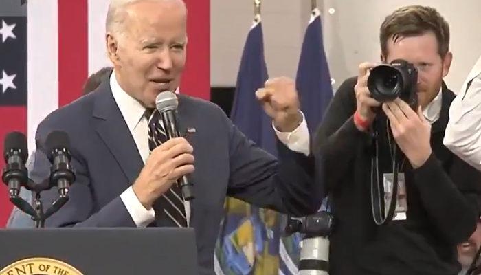 Biden sevinçten havalara uçtu! Resmi görüşmeyi yarıda bırakıp mikrofona sarıldı: "Game over!"