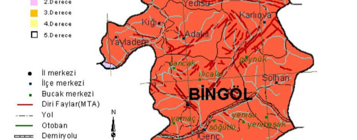  Bingöl’ün Yedisu fayı 75 kilometrelik bir fay bu, 7.2 büyüklüğünde deprem üreteceği hesaplandı