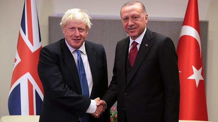 Cumhurbaşkanı Erdoğan, Boris Johnson'la görüştü