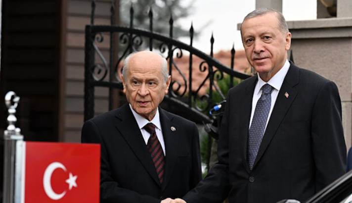 Cumhurbaşkanı Erdoğan ile Devlet Bahçeli bir araya geldi