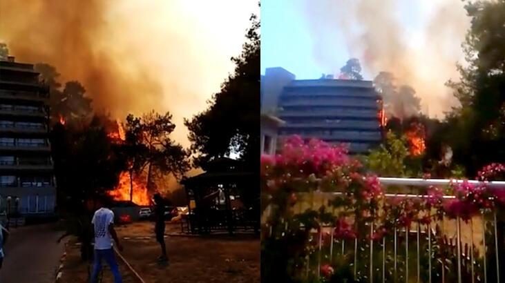 Son dakika... Marmaris İçmeler'de orman yangını! Alevler otele sıçradı