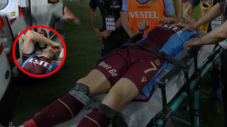 Trabzonspor'da Edin Visca şoku! Ambulansla hastaneye kaldırıldı